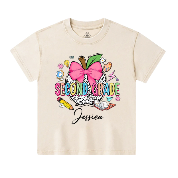 Personalized Grade Gift Pack Toddler&Kids Washed Tees