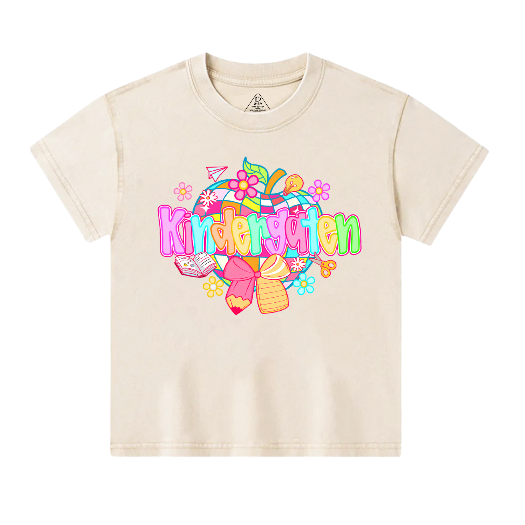 Sparkling Apple Back To School Gift Pack Toddler&Kids Washed Tees