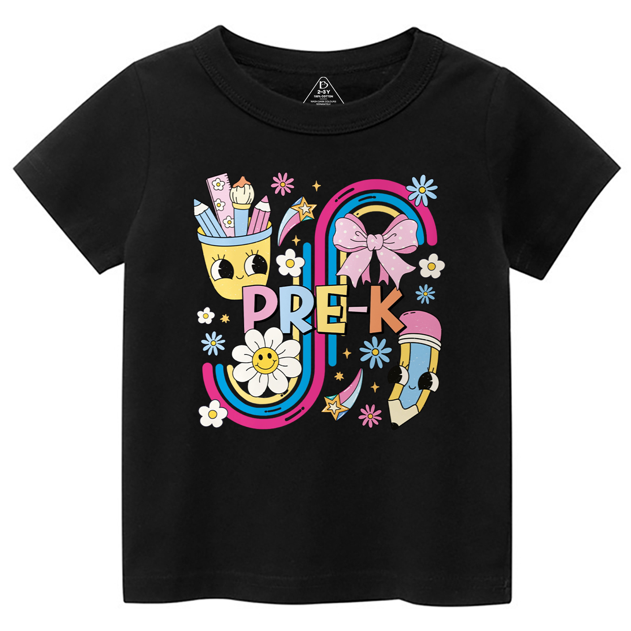 Personalized School Days Rainbow Collection Toddler&Kid's Tees Beepumpkin 