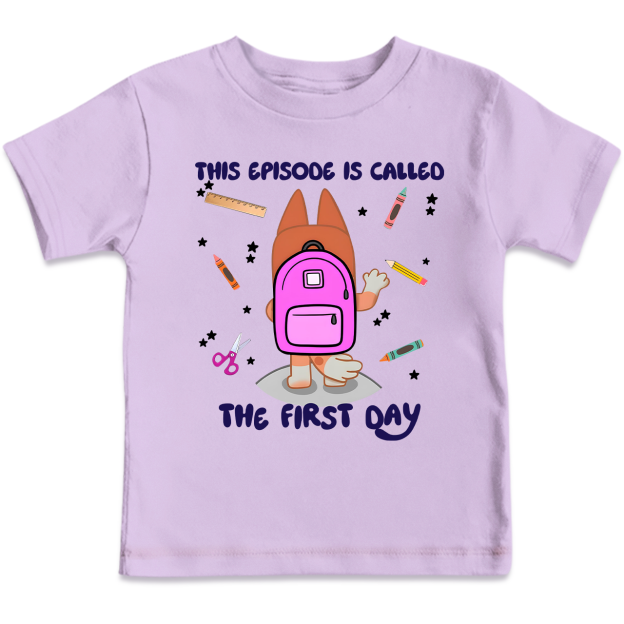 Personalized Back To School Dog Toddler&Kids Tees