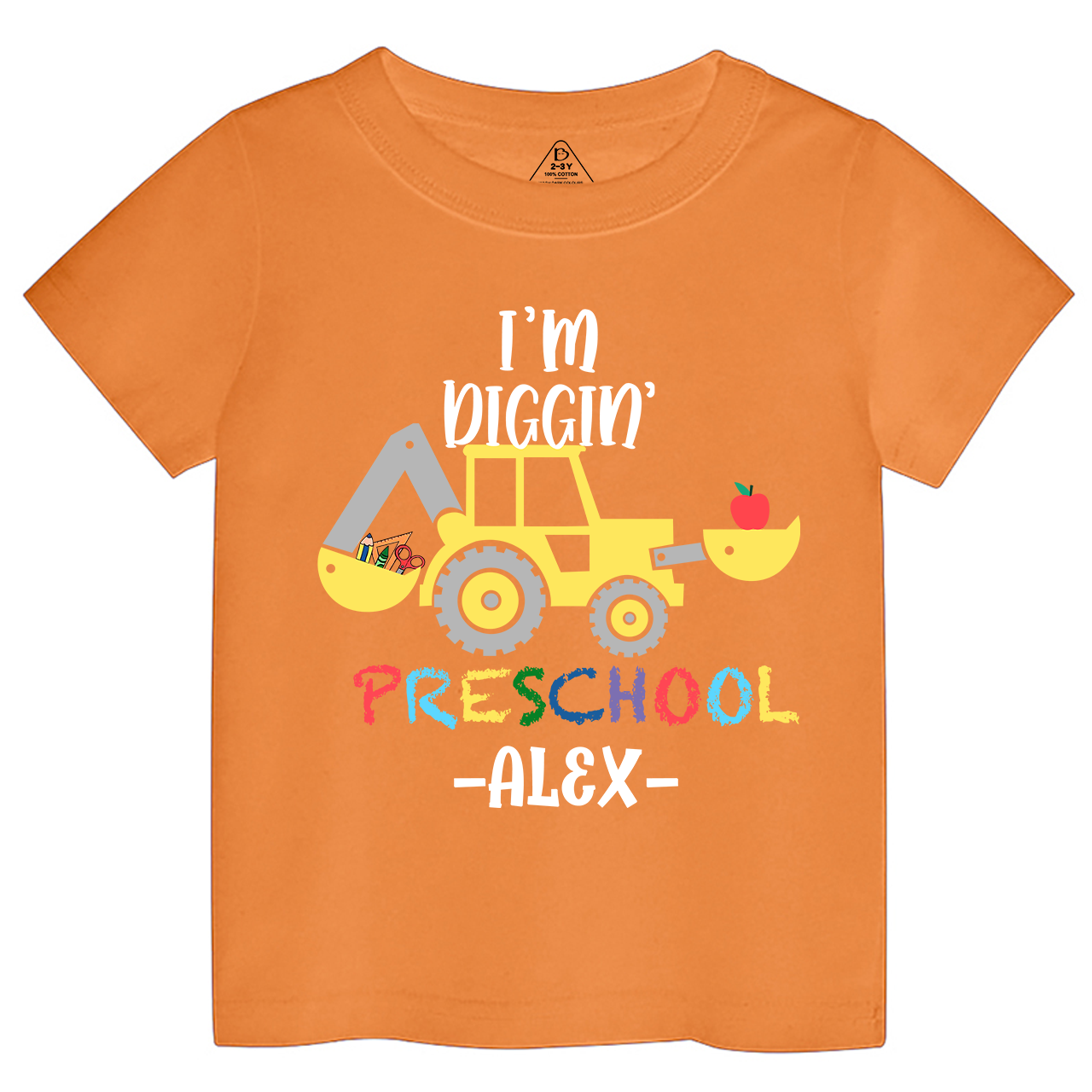 I'm Diggin' Personalized Preschool Shirt