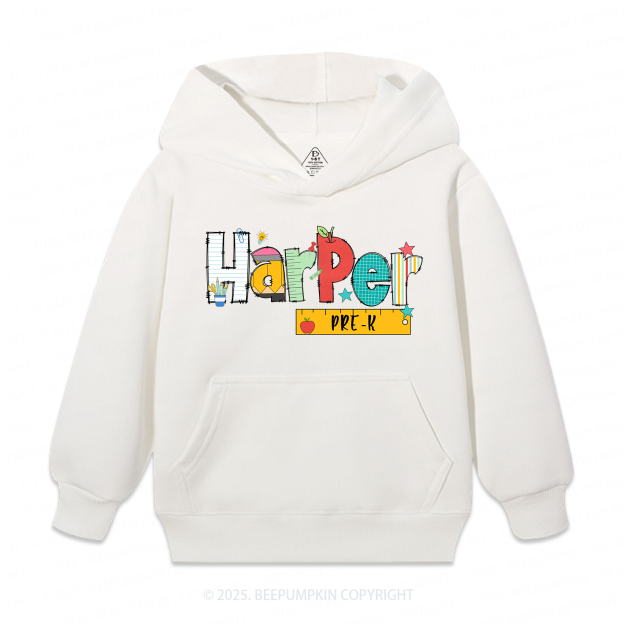 Personalized Alphabet Kid's Hoodies Beepumpkin