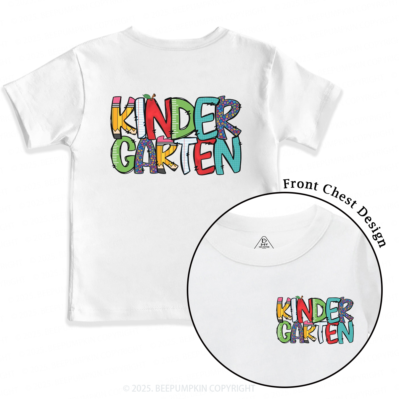 Personalized Grade Level Fun Toddler&Kid's Tees Beepumpkin 