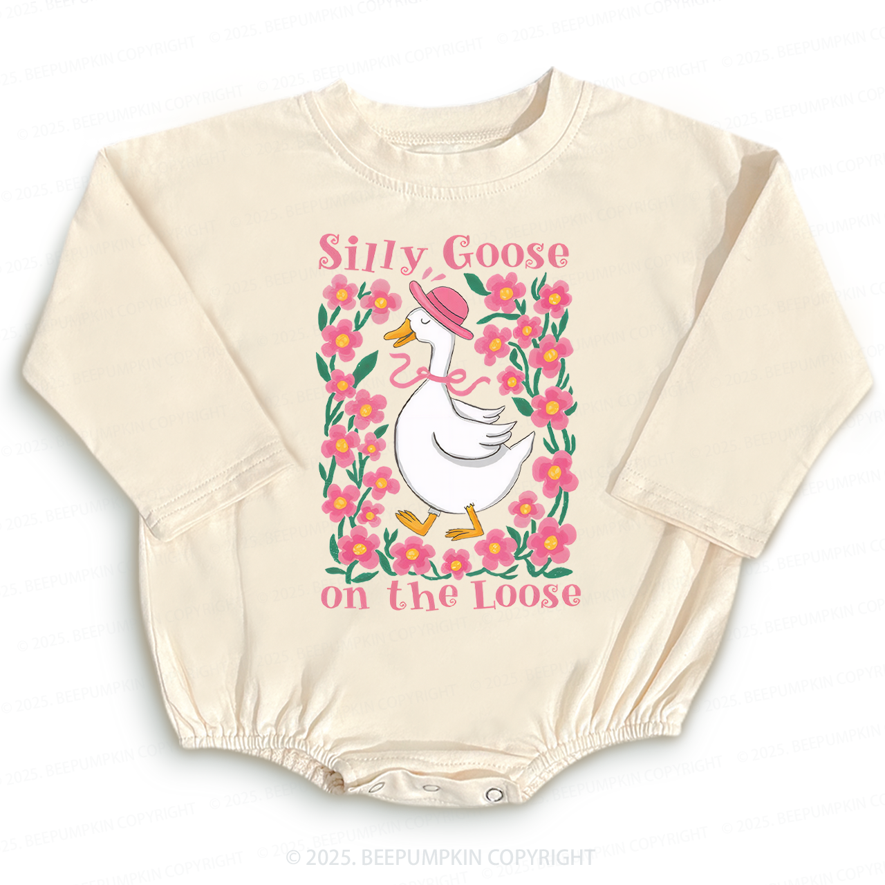 Silly Goose On The Loose Baby Bubble Romper Beepumpkin