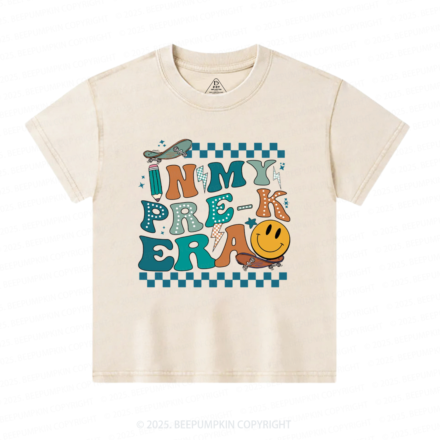 Personalized Back To School For Boys Toddler&Kids Washed Tees