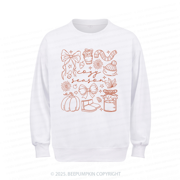 Cozy Season Fall Sweatshirt Beepumpkin