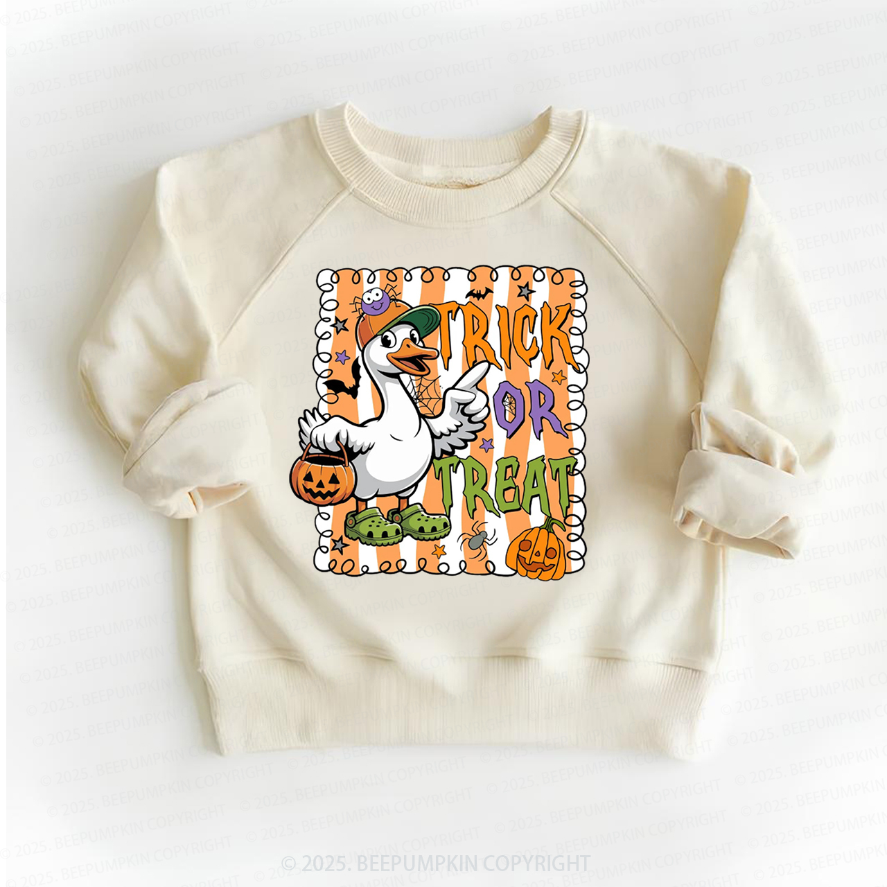 Halloween Goose Trick Or Treat Kid's Sweatshirt
