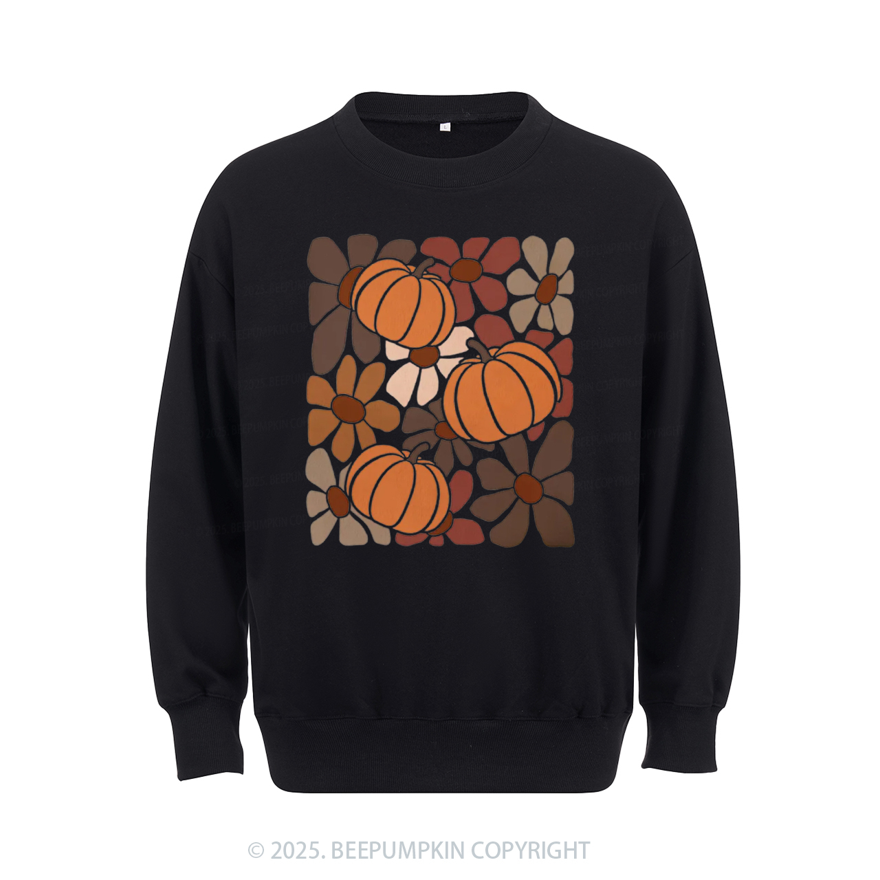 Boho Floral Fall Sweatshirt Beepumpkin