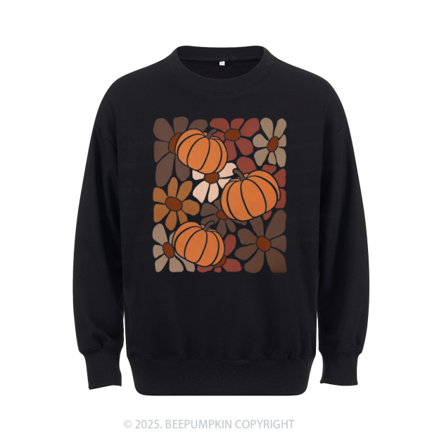 Boho Floral Fall Sweatshirt Beepumpkin