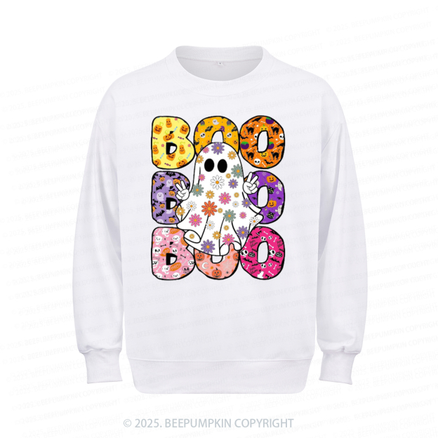 Boo Halloween Sweatshirt Beepumpkin 