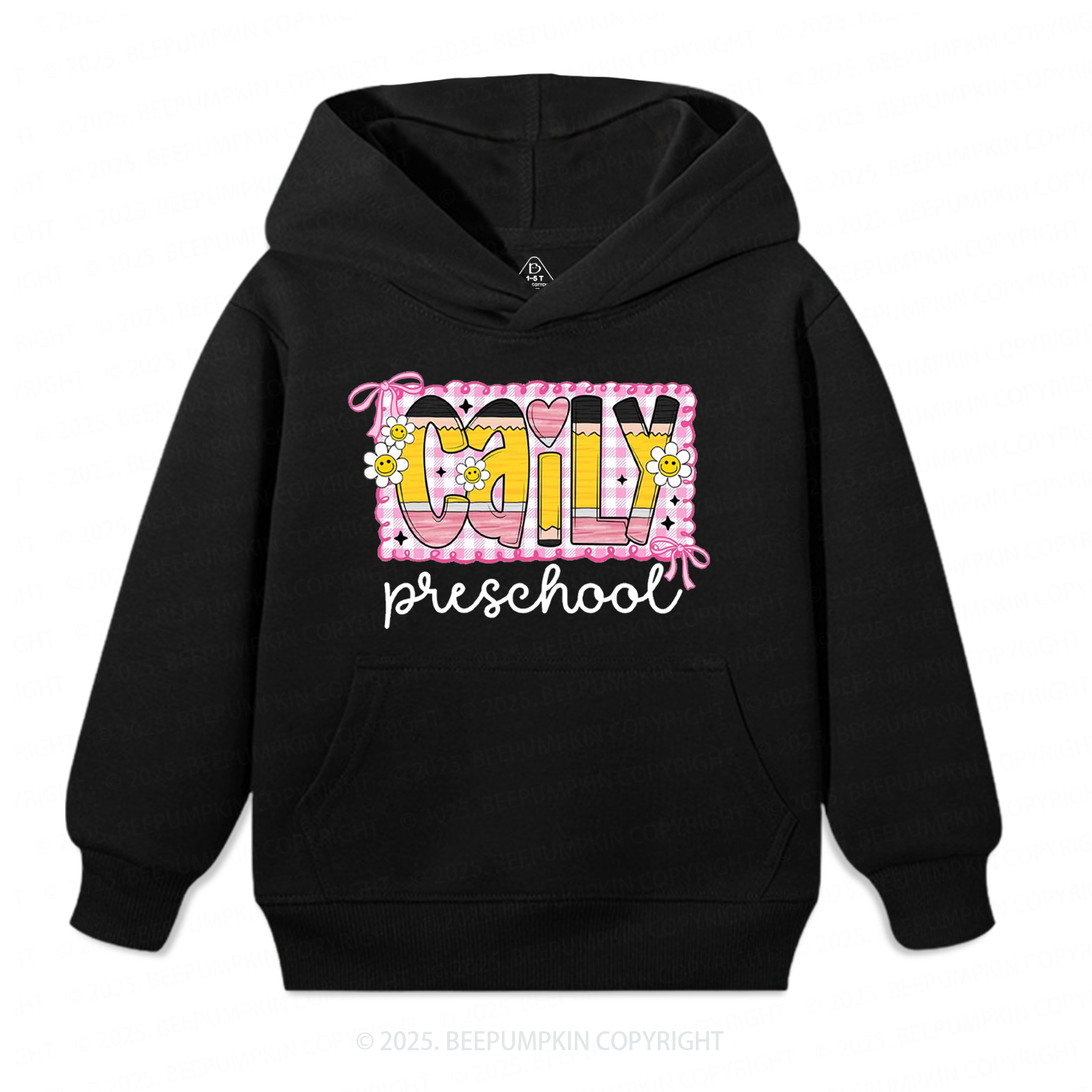 Personalized Graffiti Pencil Name Kid's Hoodies Beepumpkin