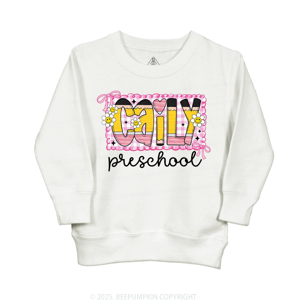 Personalized Graffiti Pencil Name Kid's Sweatshirt