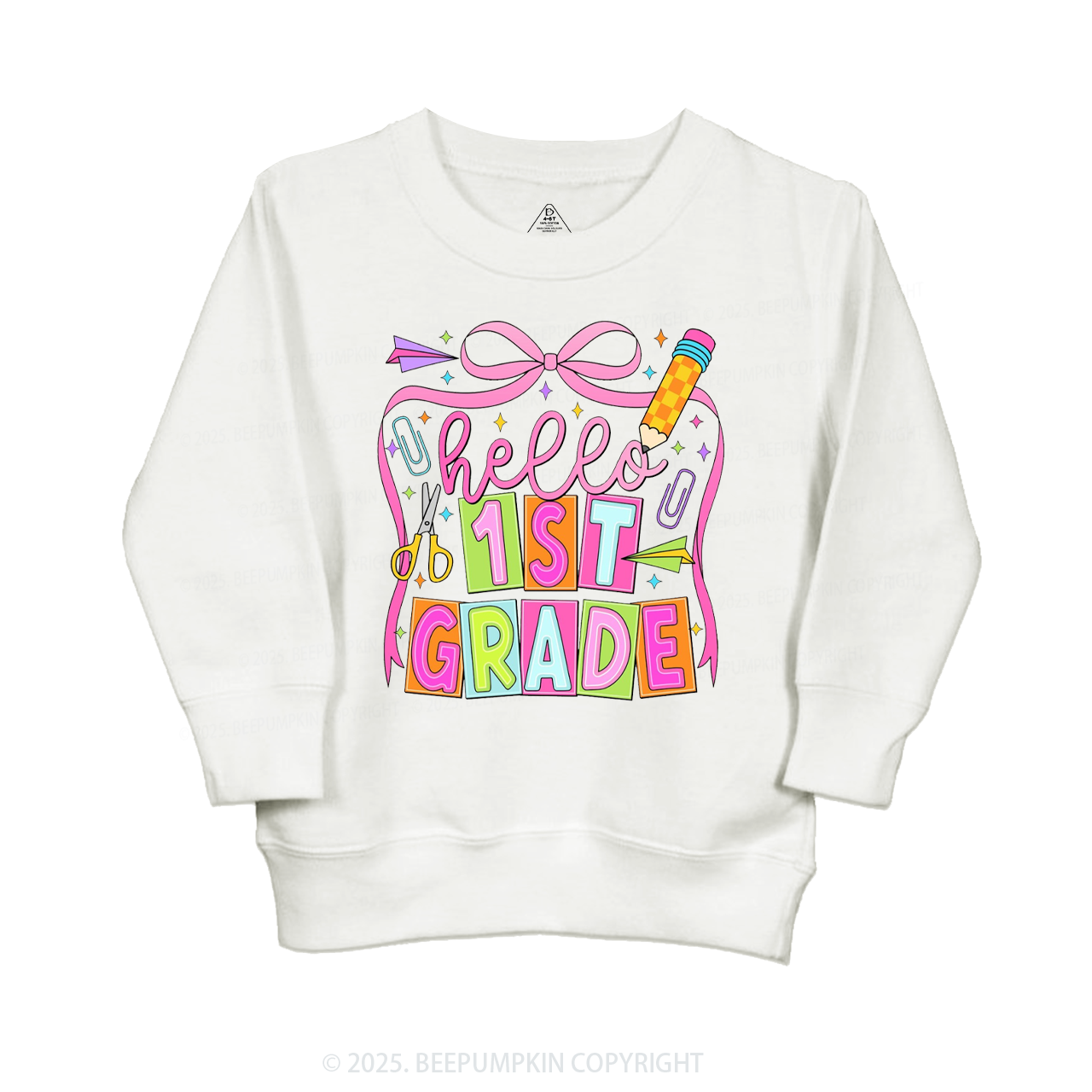 Hello 1st Grade Kid's Sweatshirt