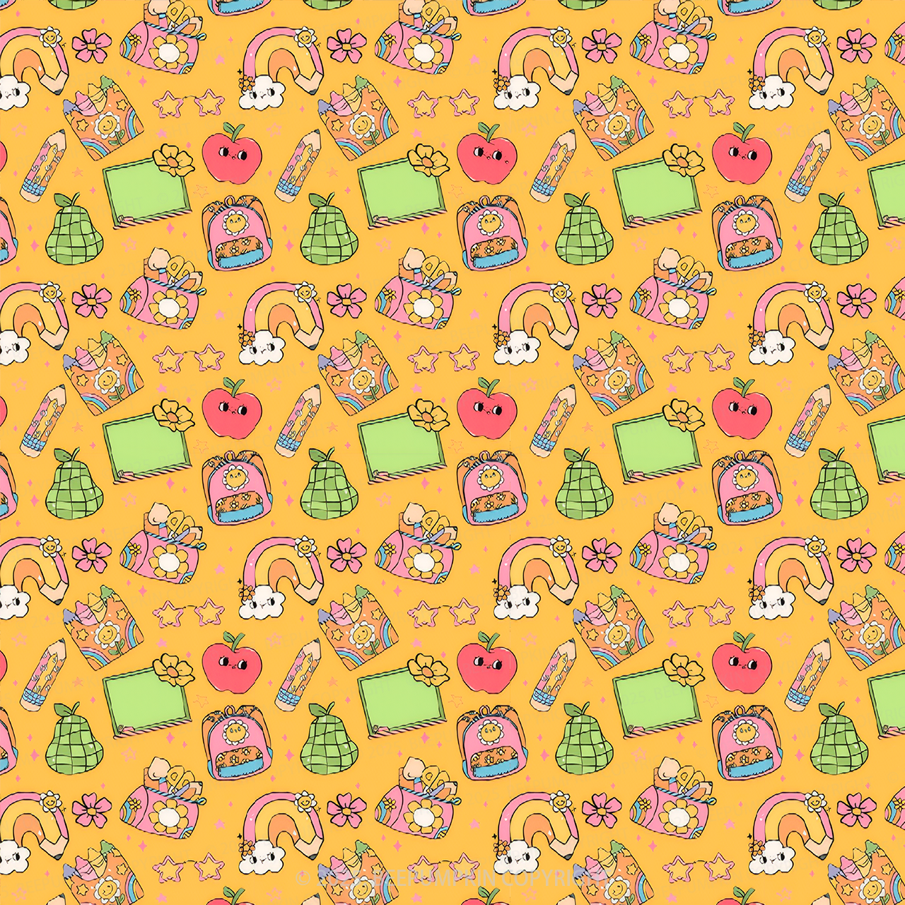 Rainbow Classroom All Over Print Kids Dress