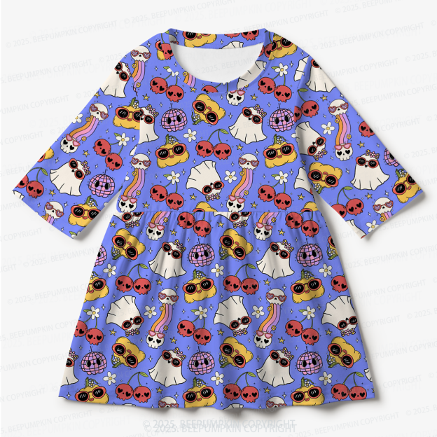 Spooky Cutie All Over Print Kids Dress
