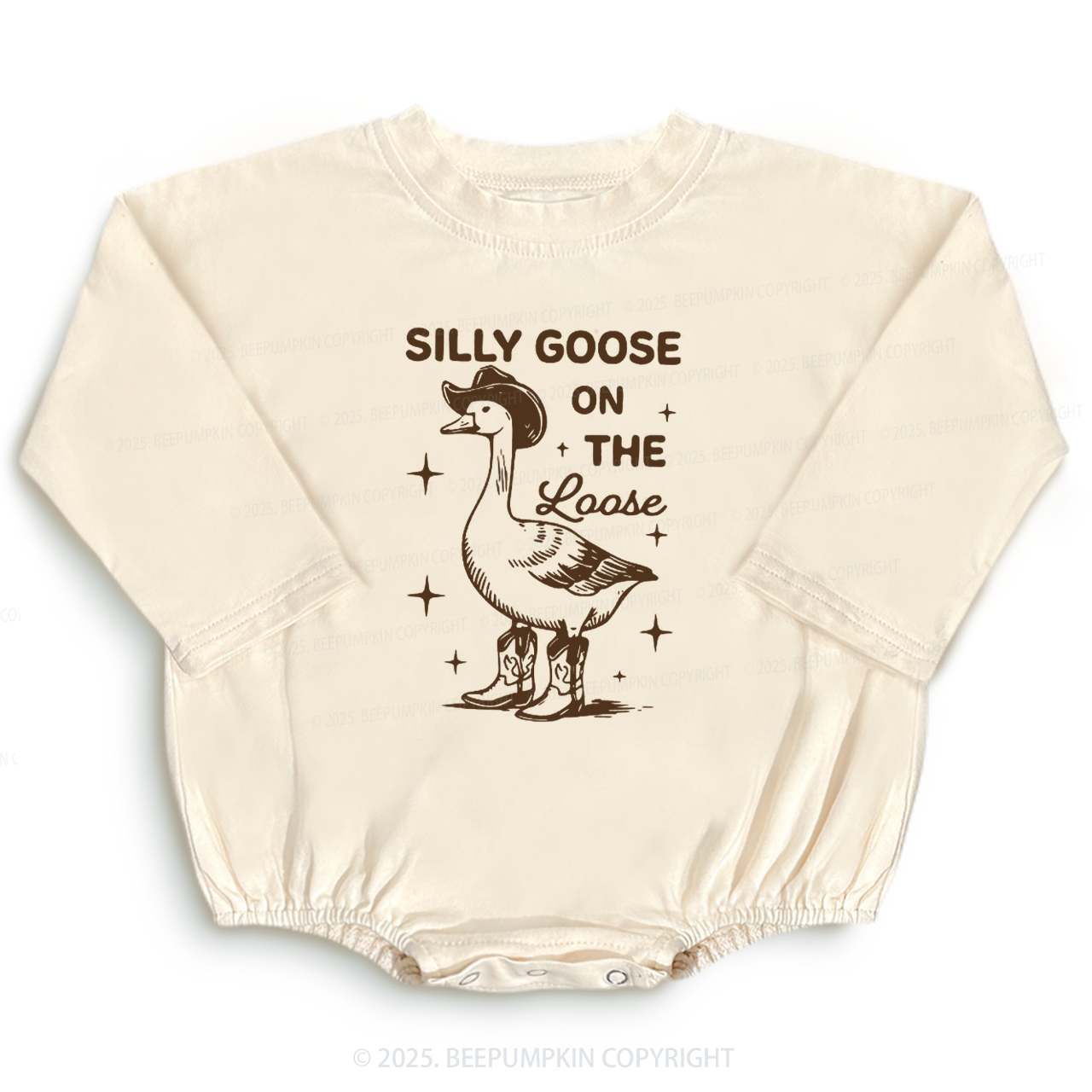 Silly Goose On The Loose Baby Bubble Romper Beepumpkin