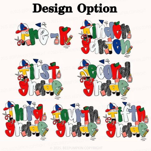 Doodle Grades Toddler&Kids Washed Tees