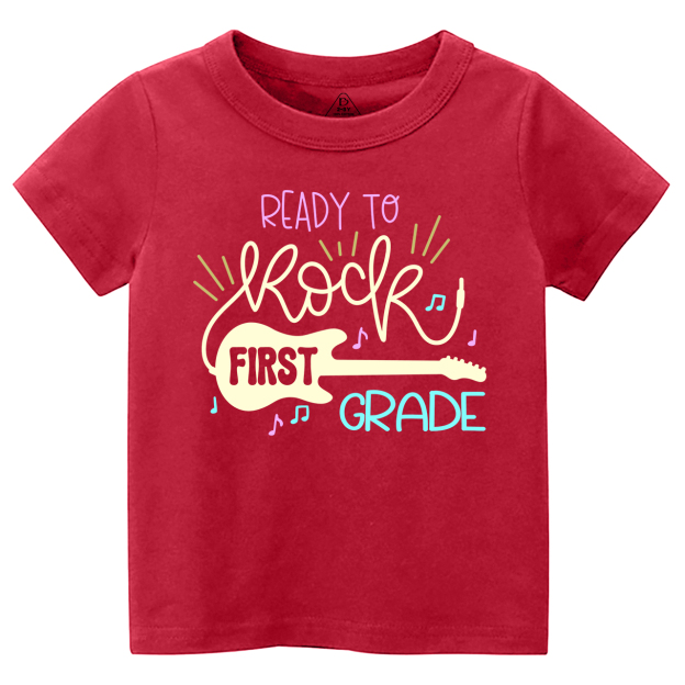 Personalized Ready To Rock First Grade School T-shirts