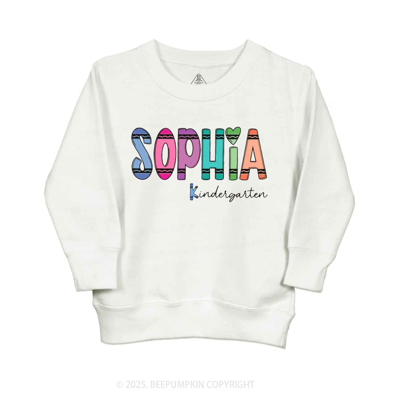 Personalized Colorful Name Magic Kid's Sweatshirt