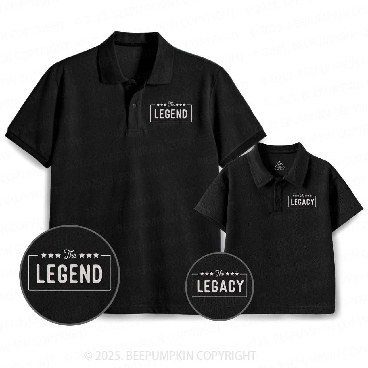 Legend & Legacy Dad&Me Matching Polo Shirt Beepumpkin