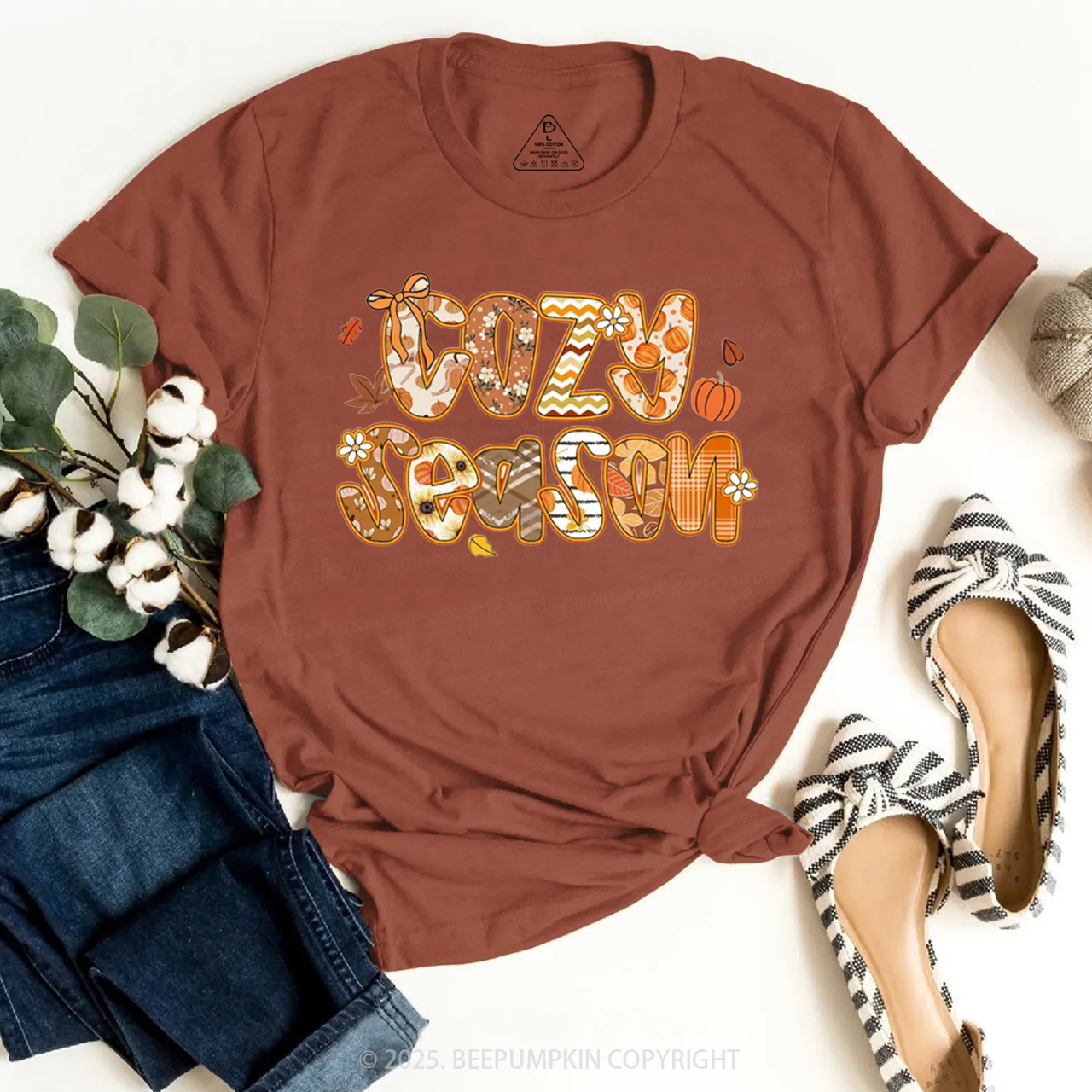 Cozy Season Fall T-Shirts Beepumpkin 
