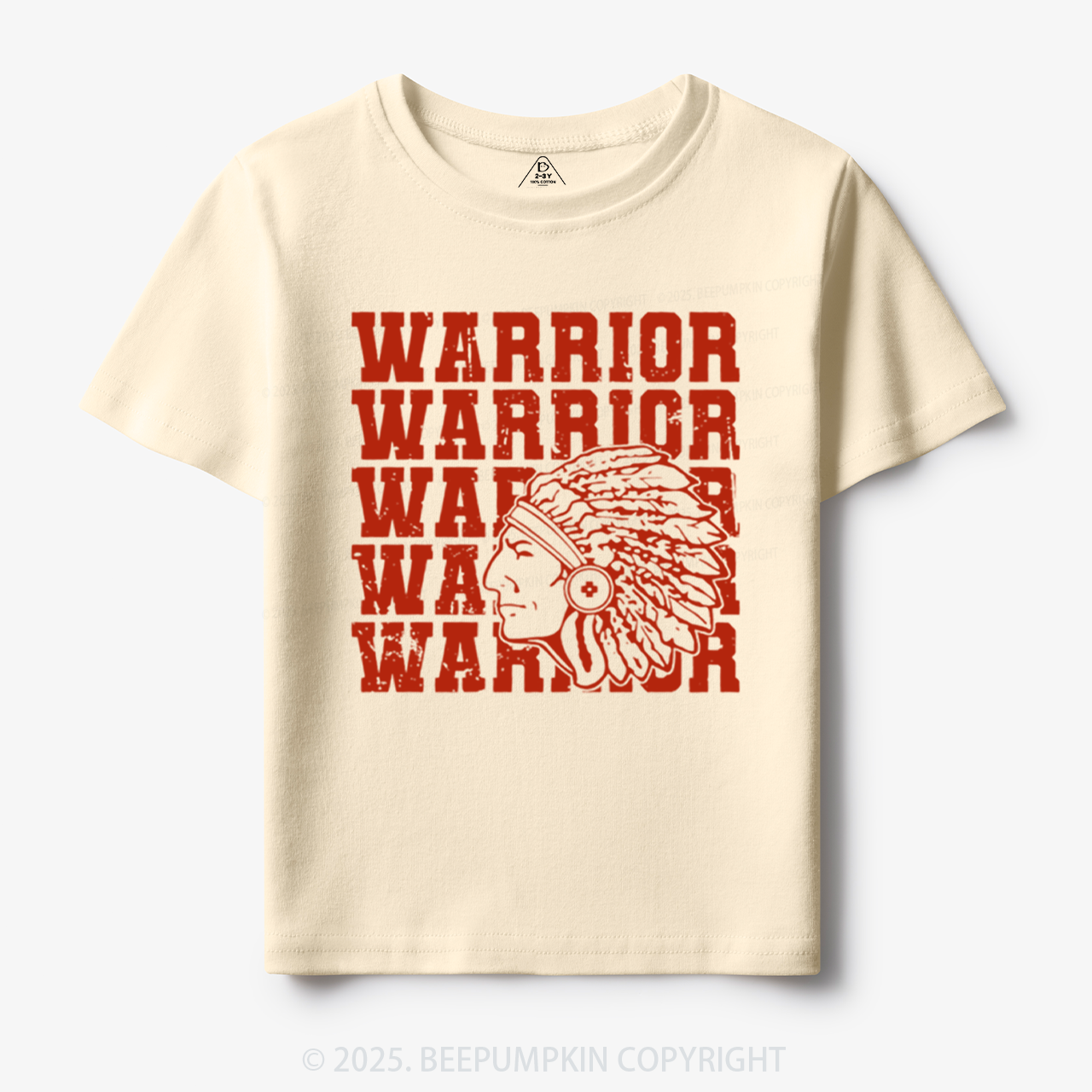 Personalized Warrior Mascot Toddler&Kid's Tees Beepumpkin