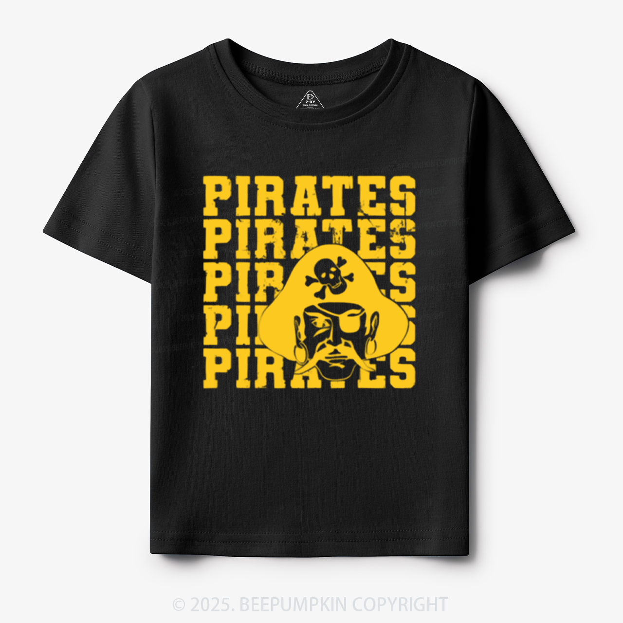 Personalized Pirates Mascot Toddler&Kid's Tees Beepumpkin