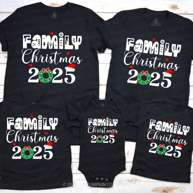 Family Christmas 2025 Holiday Funny Shirts