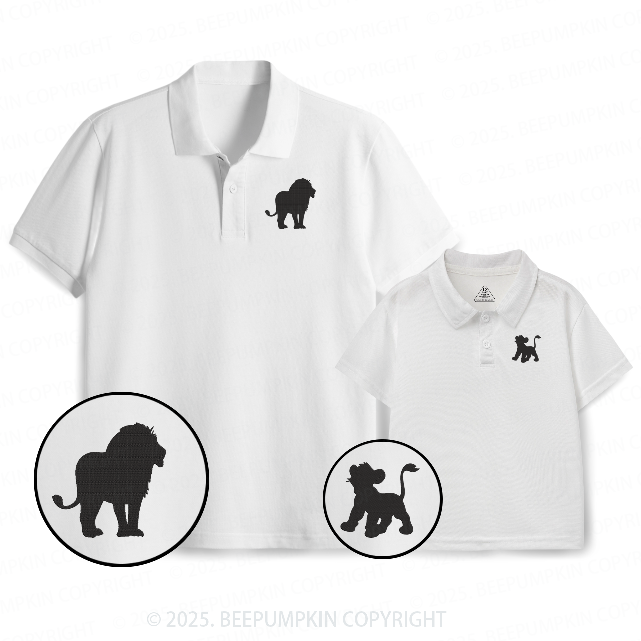 Lion Dad&Me Matching Polo Shirt Beepumpkin