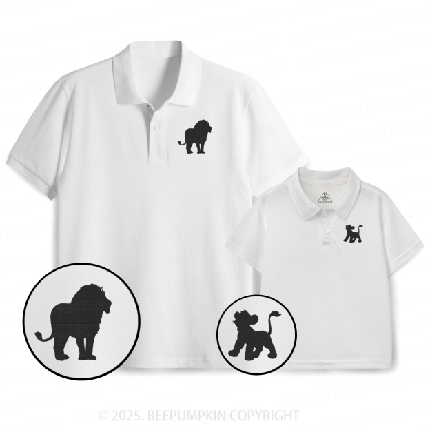 Lion Dad&Me Matching Polo Shirt Beepumpkin