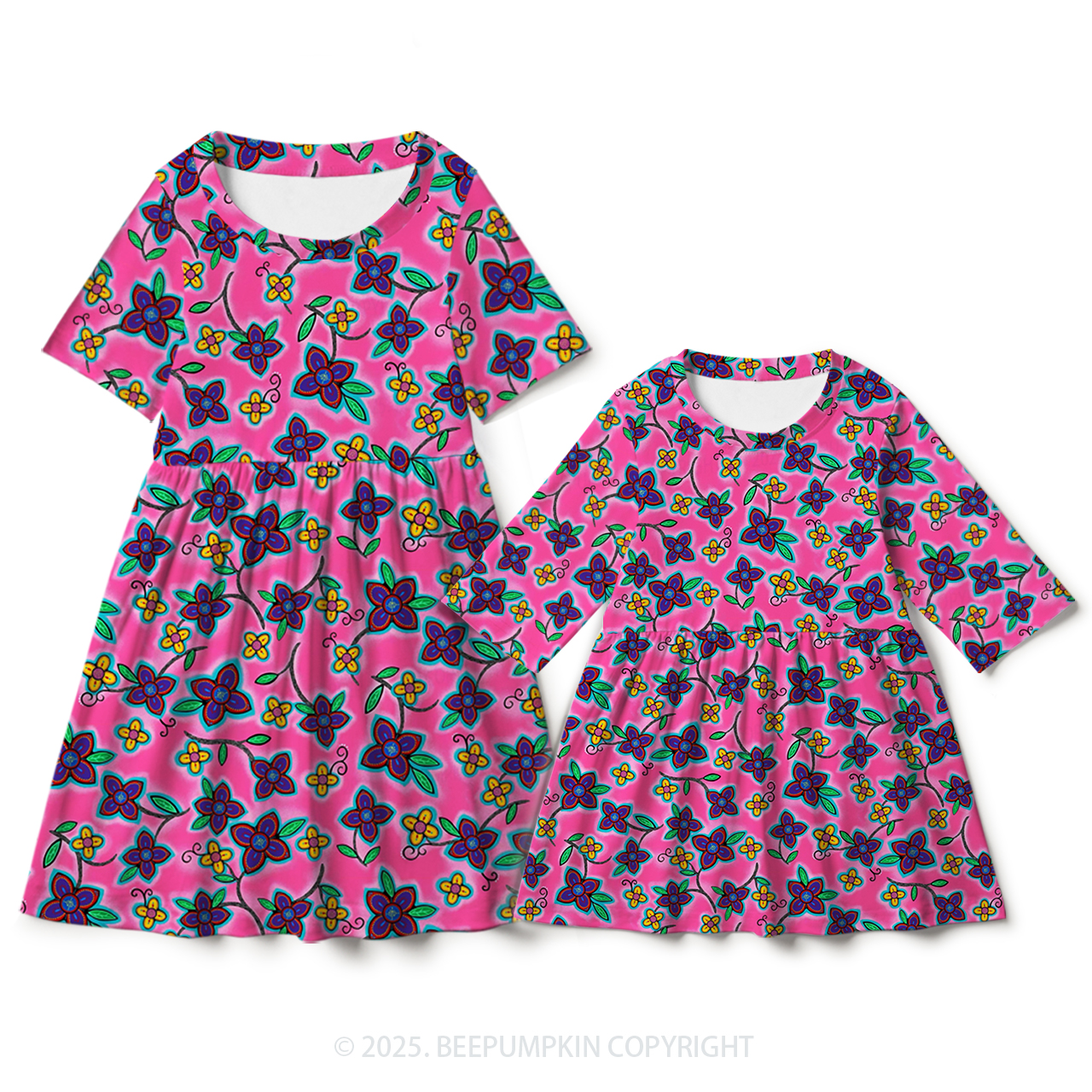 Blossom Joy Mom&Me Matching All Over Print Dress