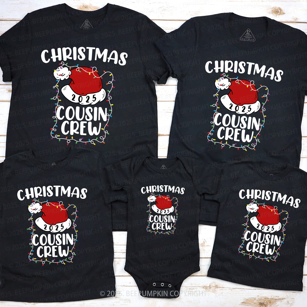 Cousin Crew 2025 Christmas Matching Shirts Beepumpkin