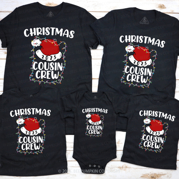 Cousin Crew 2025 Christmas Matching Shirts Beepumpkin