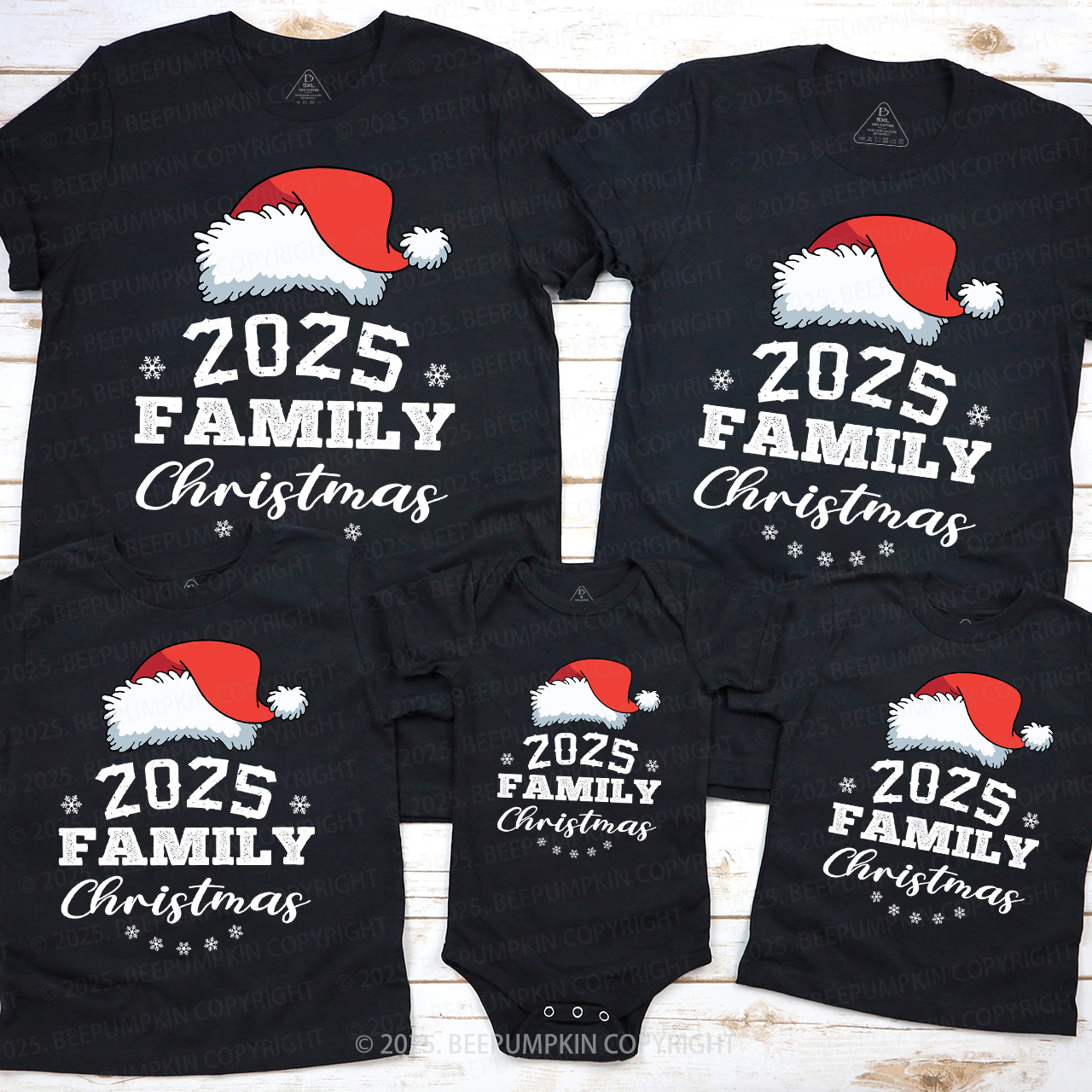 Family Christmas 2025 Lucky Day T-Shirt For Family Beepumpkin