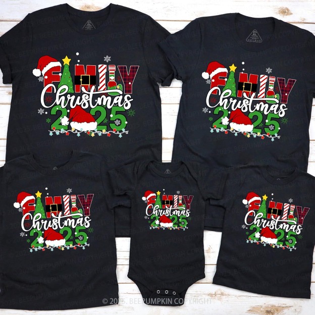 Family Christmas Holiday Matching Tees For Family Beepumpkin