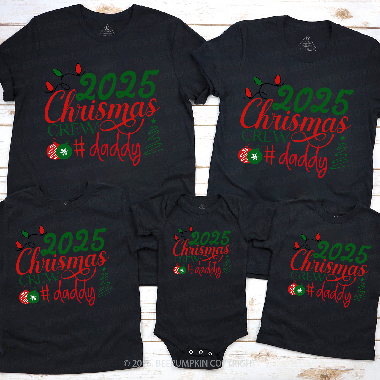2025 Christmas Crew Family Matching Shirts Beepumpkin