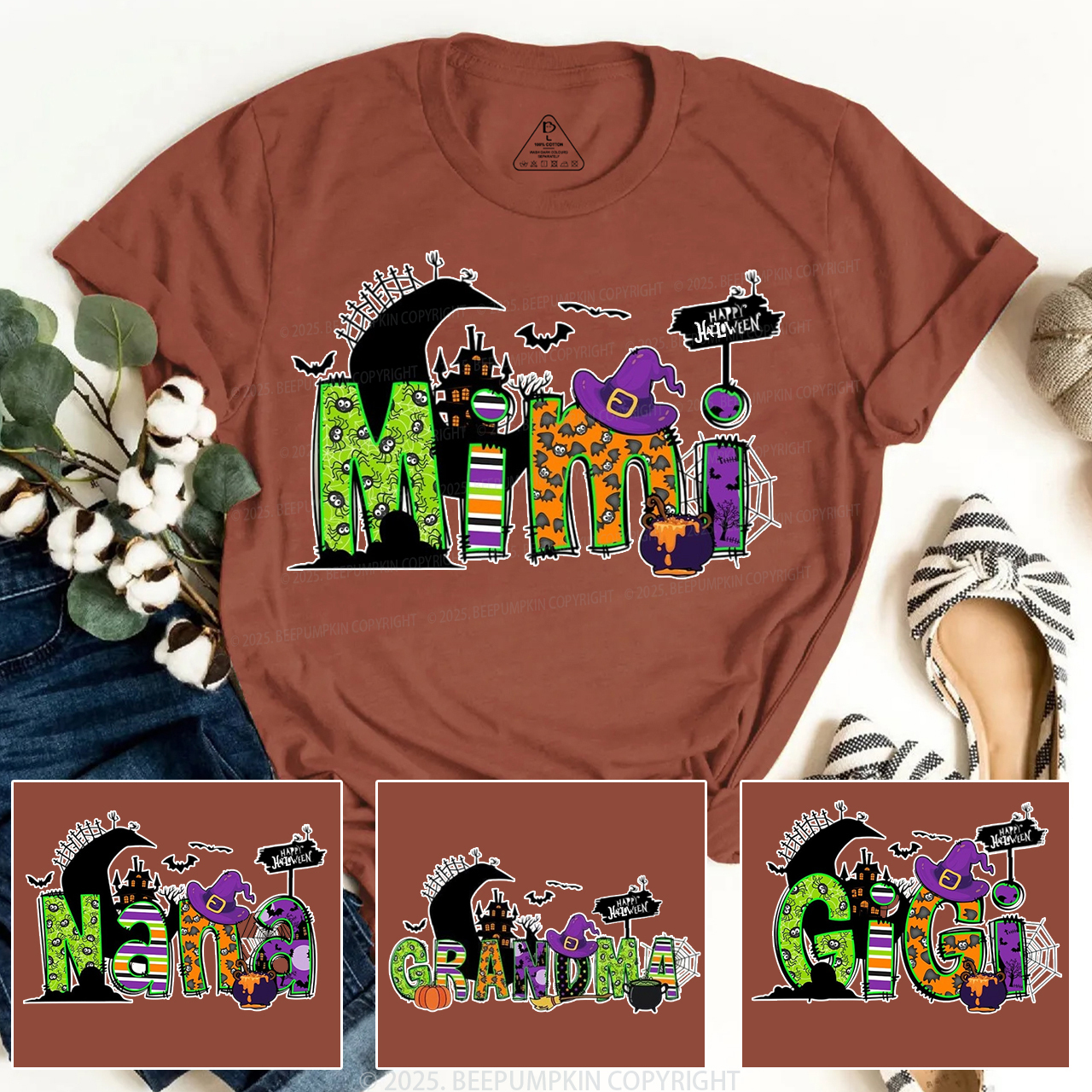 Personalized Mimi Halloween T-Shirts Beepumpkin