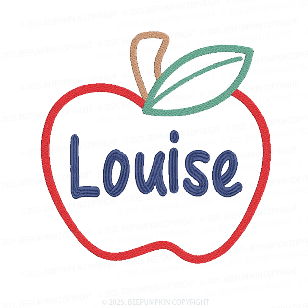 Embroidery Personalized Apple Lines Toddler&Kid's Polo Shirt Beepumpkin