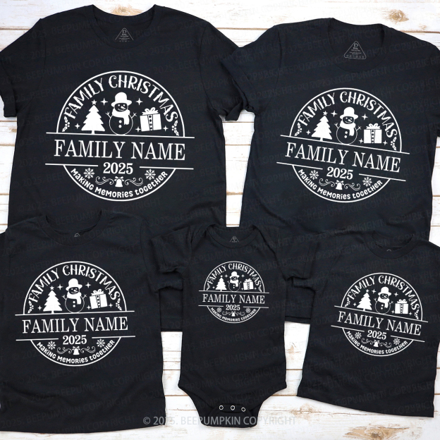 Personalized Christmas Gift Make Memories with the Snowman Shirt