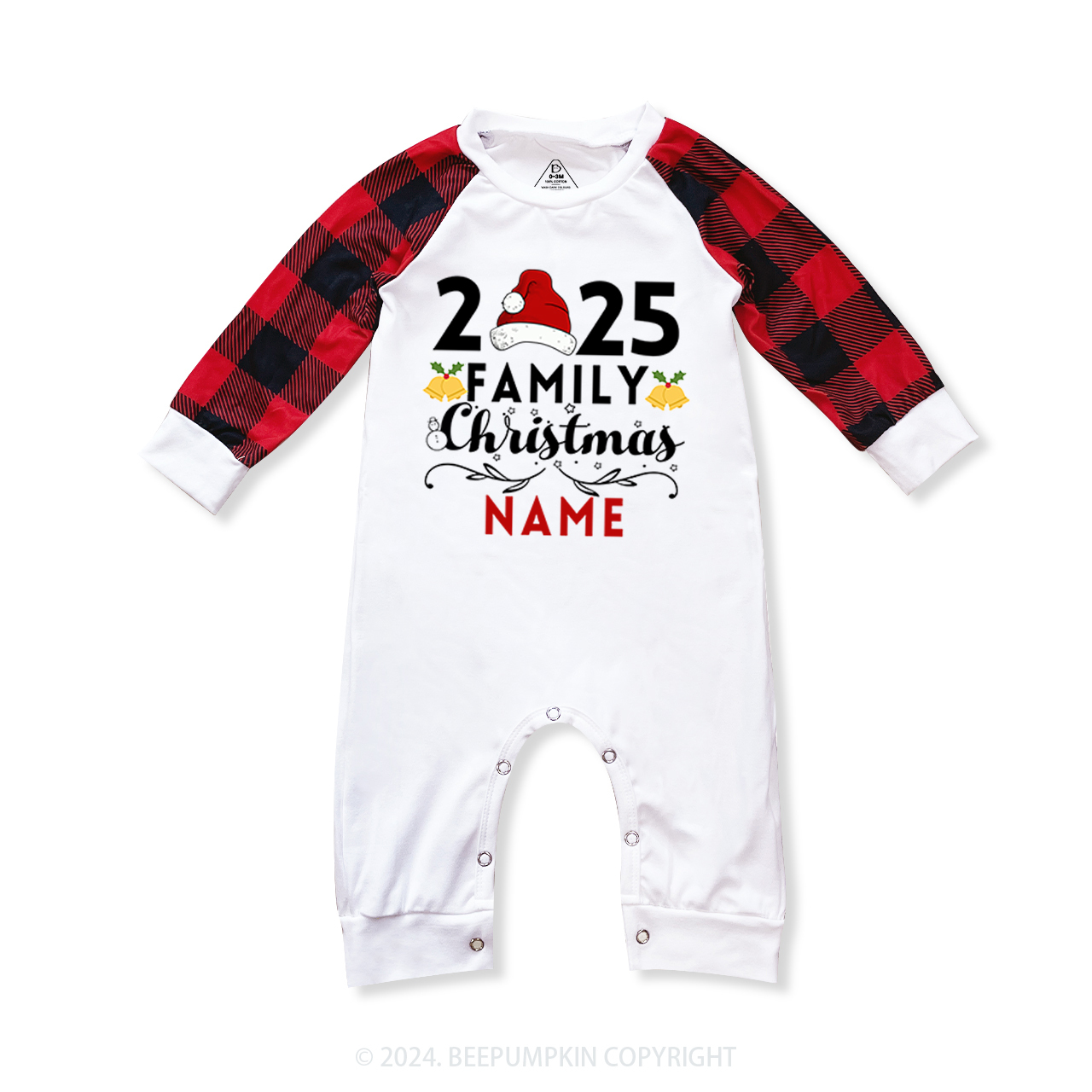Personalized 2025 Family Christmas Name Pajamas Beepumpkin