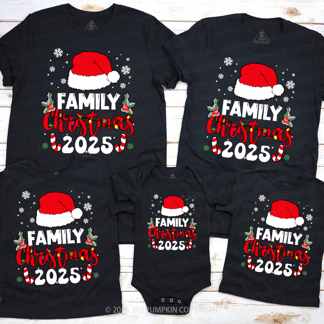 Family Christmas 2025 Xmas Trees Merry Christmas Family Shirt