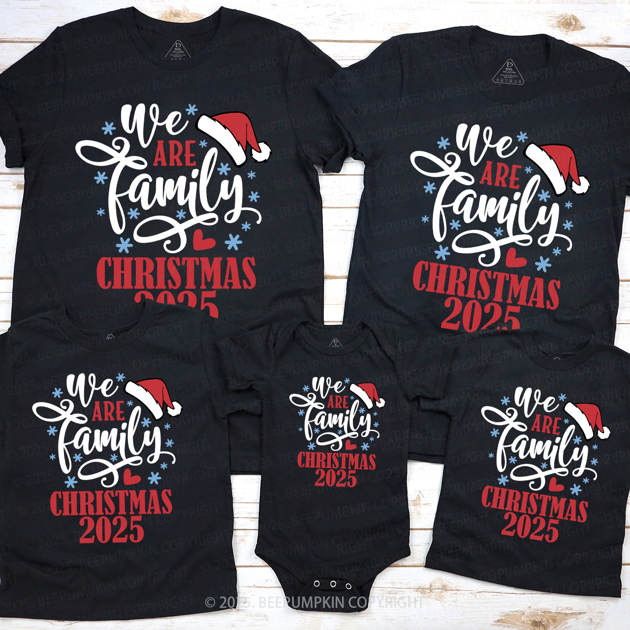 2025 We Are Family Christmas Reunion Matching Shirts Beepumpkin