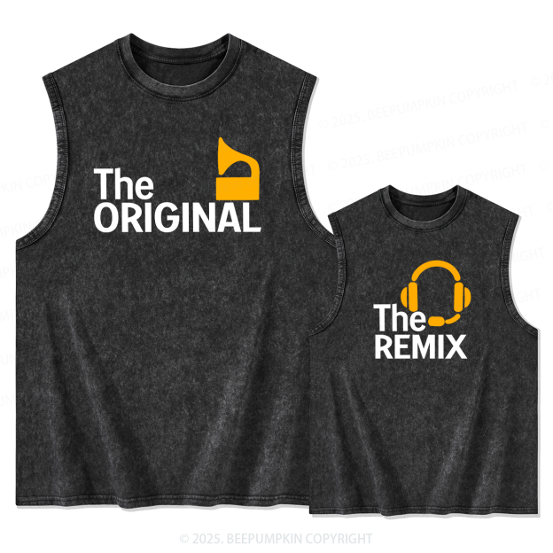 The Original & The Remix Dad&Me Matching Washed Tank Top