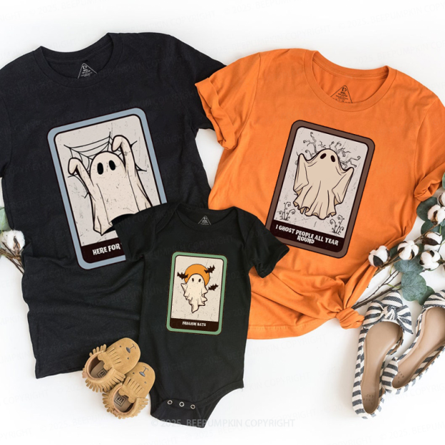Personalized Family Ghost Cards Halloween Family Matching Shirts