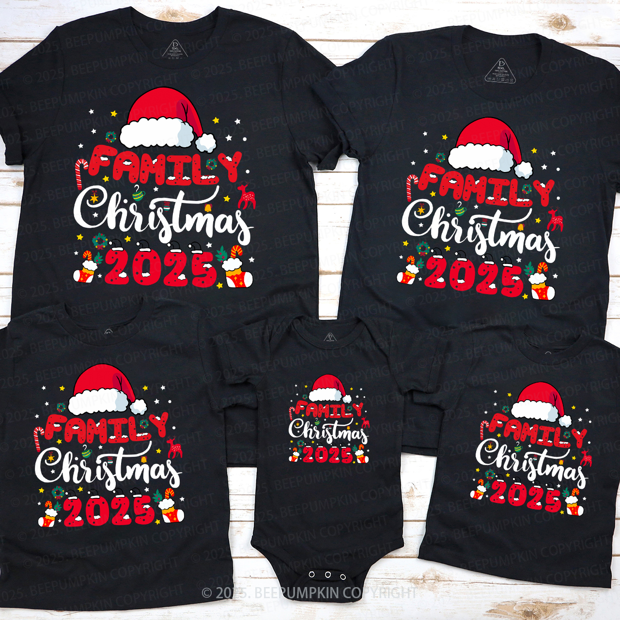 2025 Memories Together Christmas Matching T-Shirts Beepumpkin