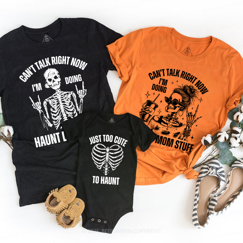 Personalized Bone Family Collection Halloween Family Matching Shirts