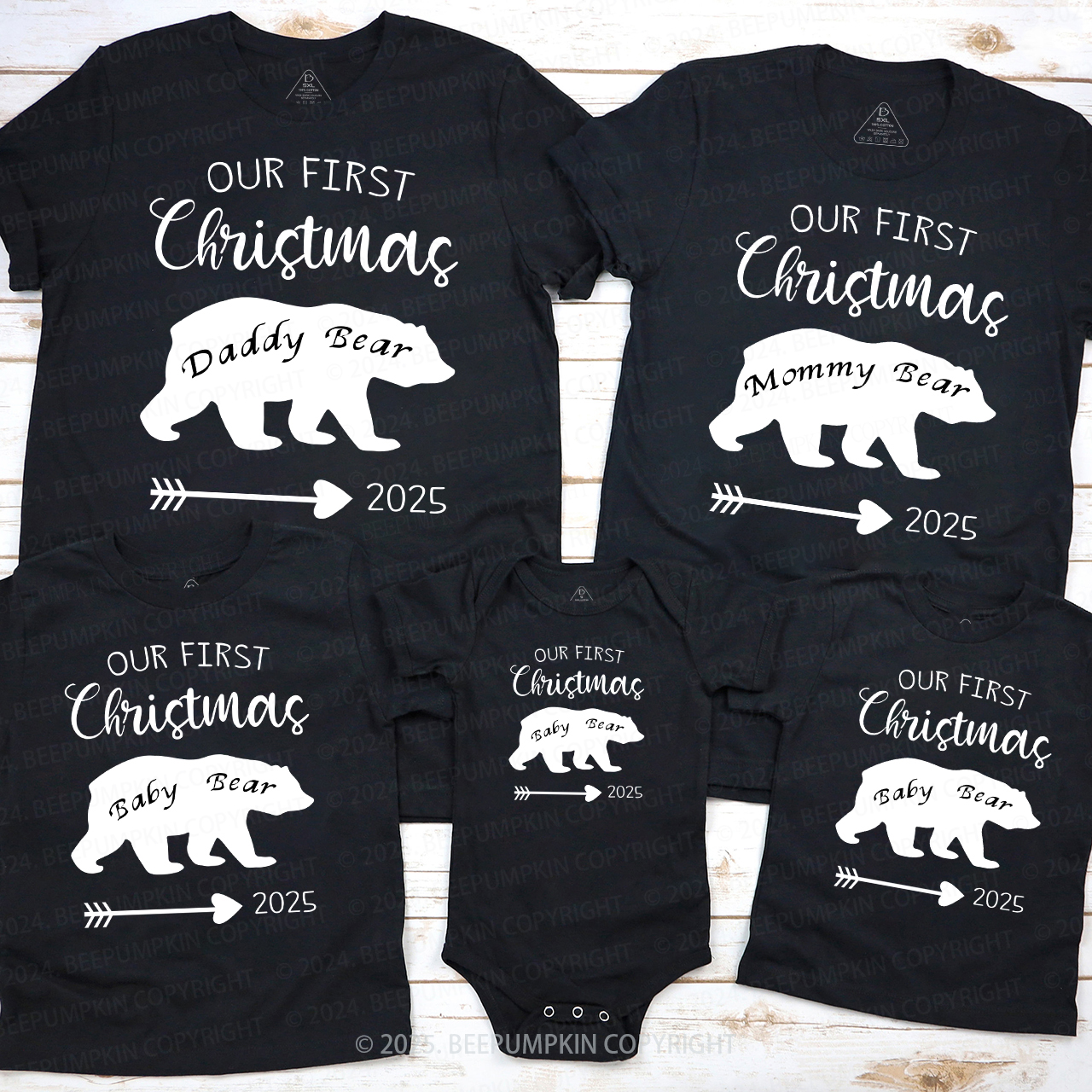 2025 Christmas Bear Family Matching Shirt