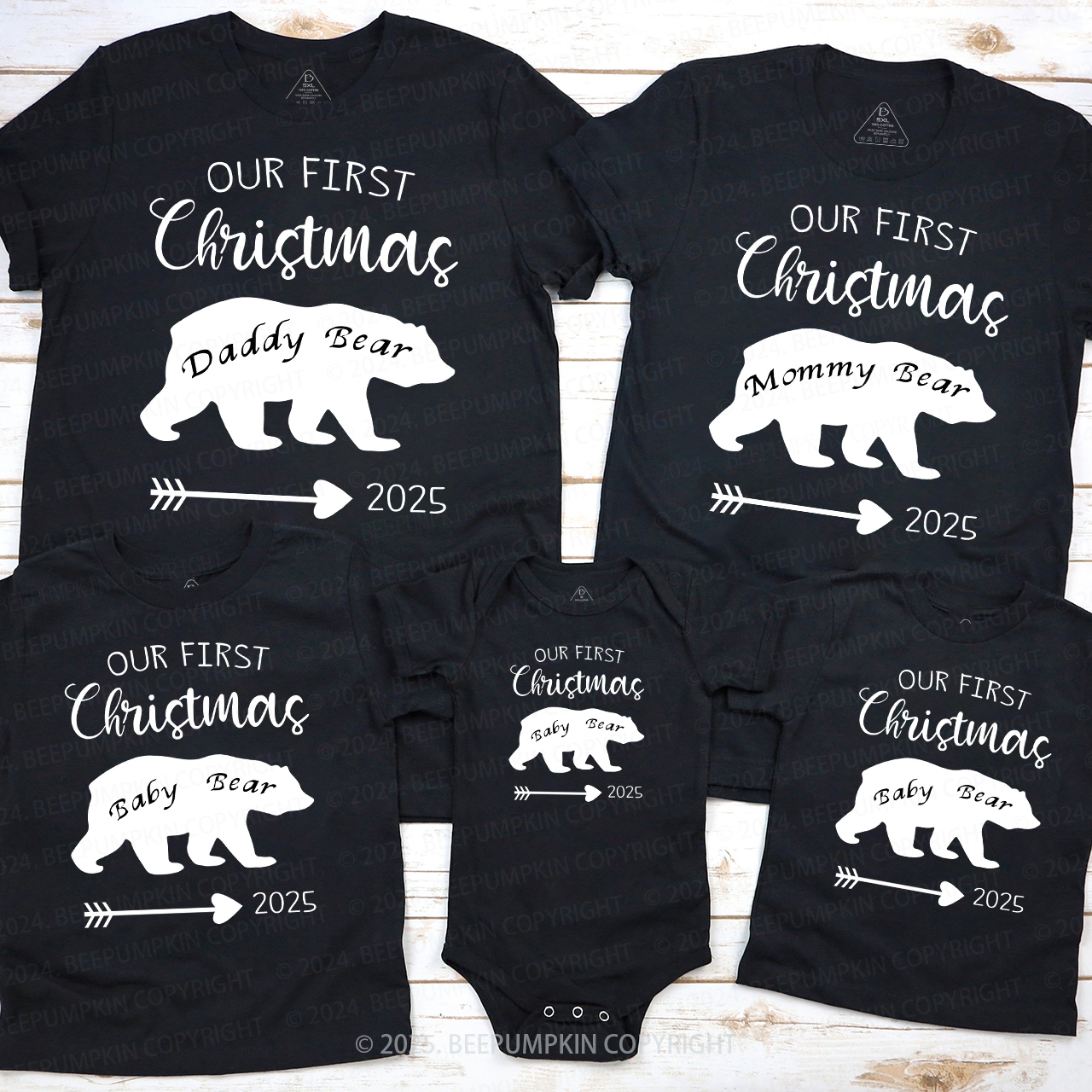 2025 Christmas Bear Family Matching Shirt