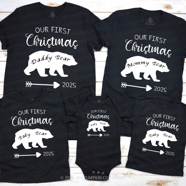 2025 Christmas Bear Family Matching Shirt