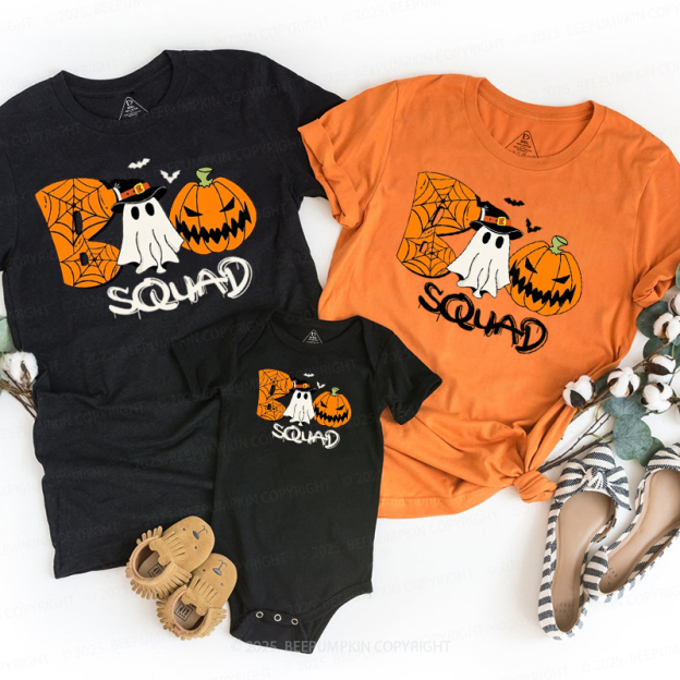 Boo Ghost Halloween Family Matching Shirts